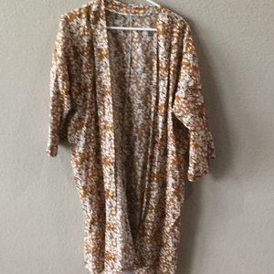 Cotton short sleeve kimono